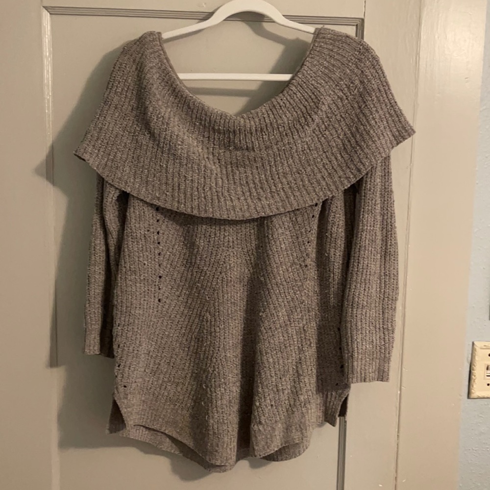Anthropologie gray sweater